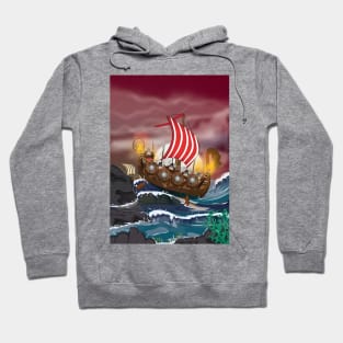 Viking Ship Hoodie